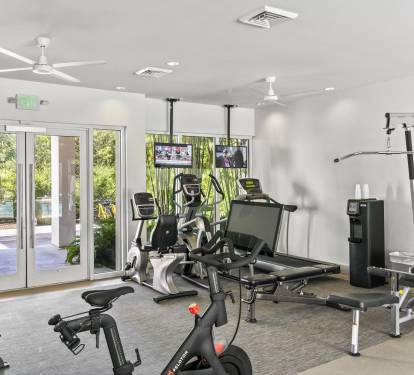 Get a Workout In at the On-Site Fitness Center