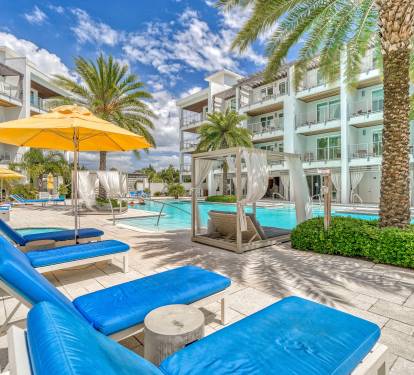 Soak in the Florida Sun with Poolside Cabanas & Loungers