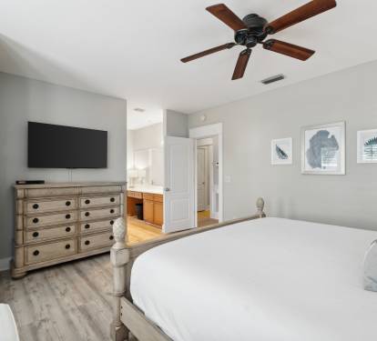 Primary King Suite - Equipped with a Flat-Screen TV
