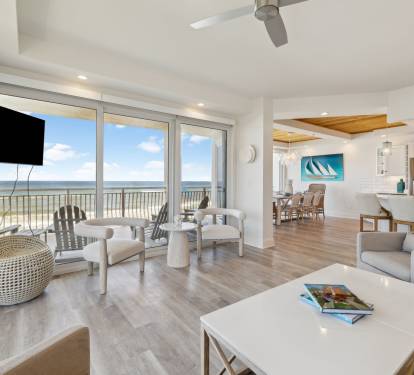 Move Seamlessly Through the Open Concept Living & Kitchen Spaces