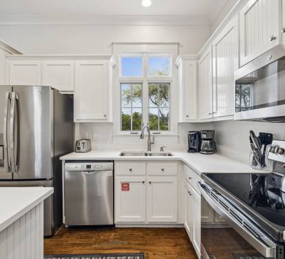 Chef's Kitchen Offering Stainless Steel Appliances