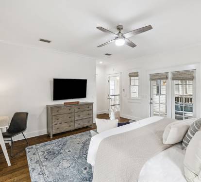 Primary King Suite - Access to 2 Balconies, Flat-Screen TV & Dedicated Workspace