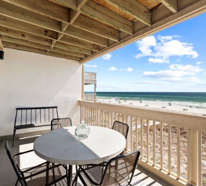 Enjoy Morning Coffee on the Gulf-Front Balcony!