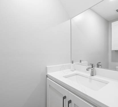 1st Floor Powder Room - Conveniently Located Off the Kitchen