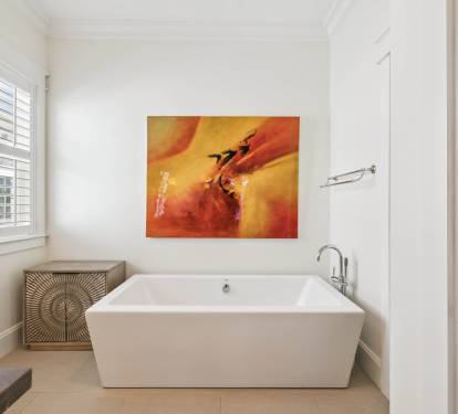 Unwind in the Oversized Soaking Tub