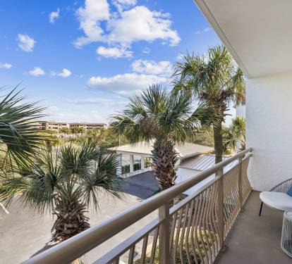 Enjoy the Private Balcony Off the King Guest Suite