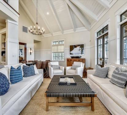 Main Living Area - Spacious Open Floor Plan with Vaulted Ceilings