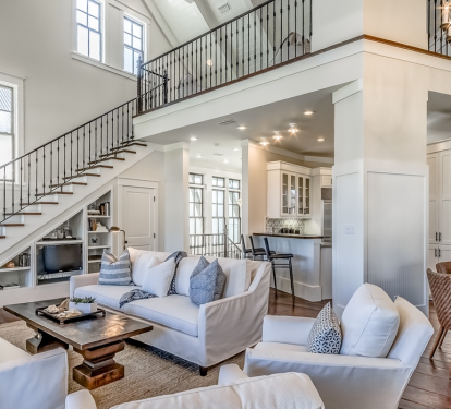 High Vaulted Ceilings Allow Light In