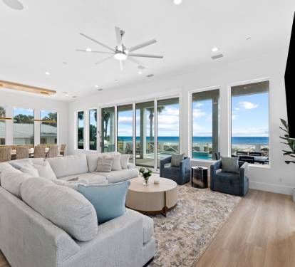 1st Floor Living Room with Endless Gulf Views!