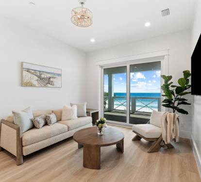 2nd Floor - Living Space with Wet Bar