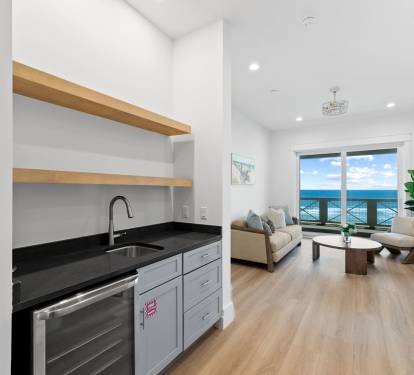 2nd Floor - Living Space with Wet Bar