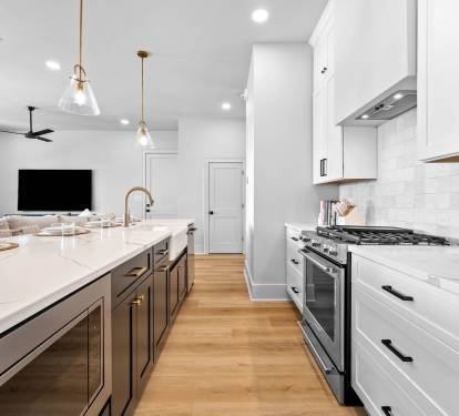 Chef's Kitchen Offering Stainless Steel Appliances