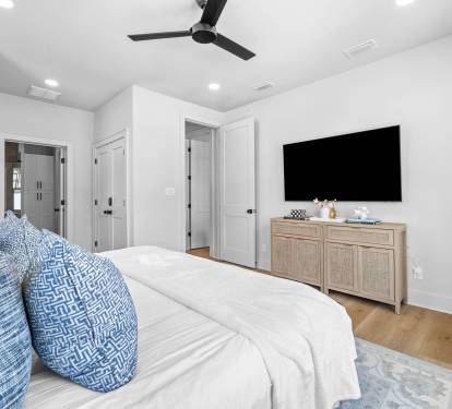 2nd Floor - Primary King Suite with Flat-Screen TV