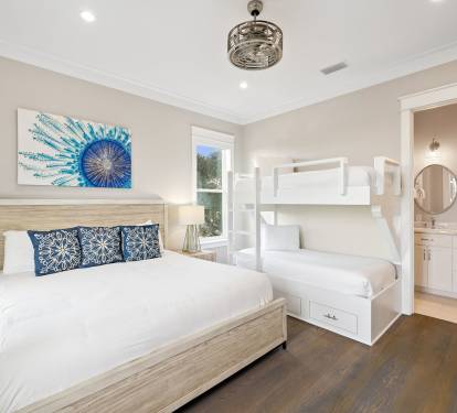 2nd Floor Family Suite - King Bed & Twin over Twin Bunk + Flat-Screen TV