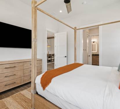 Primary King Suite - Equipped with a Flat-Screen TV