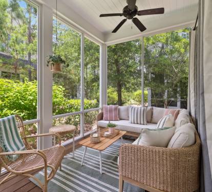 Relax on the Screened-In Back Porch