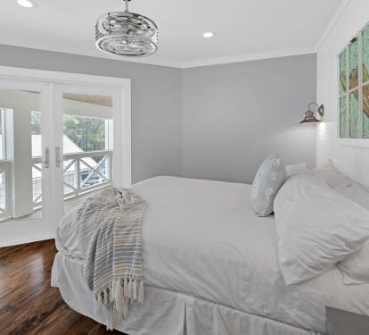 2nd Floor - Guest Bedroom - Queen Size Bed with Balcony Access