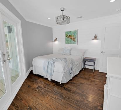 2nd Floor - Guest Bedroom - Queen Size Bed with Balcony Access
