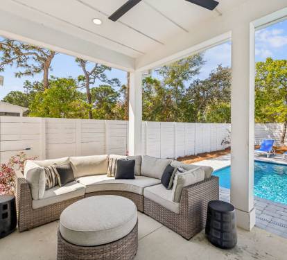 Spend Lazy Days Poolside on the Sectional Sofa!