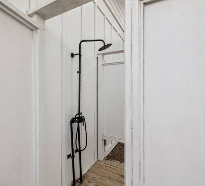 Rinse Off the Sand in the Outdoor Shower
