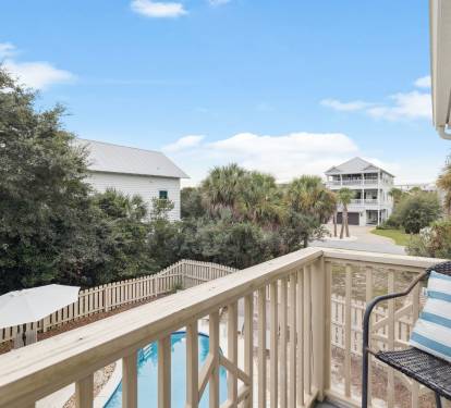 Relax on the Private Balcony Off the King Guest Suite