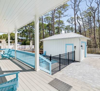 Spacious Wrap-Around Back Porch - Offering Ample Seating + a Gas Grill