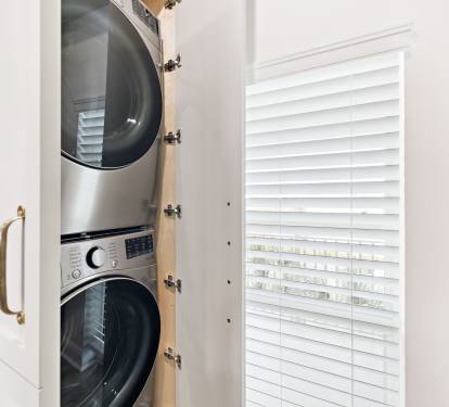 Stack Washer & Dryer - Conveniently Located Off the Kitchen