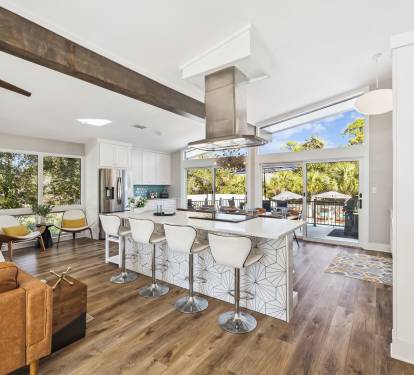 Open-Concept Living & Kitchen Area
