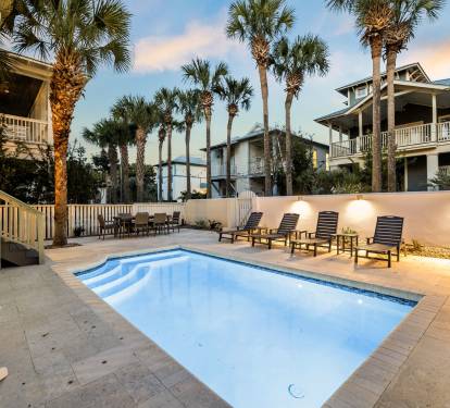 Enjoy Evening Dips in the Private, Heated Pool!