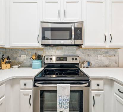 Chef's Kitchen Offering Stainless Steel Appliances
