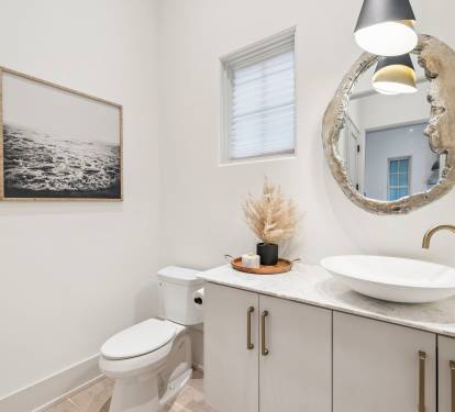 Conveniently Located Powder Room