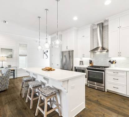 Enjoy Ample Counter Space & Bar Seating for 3
