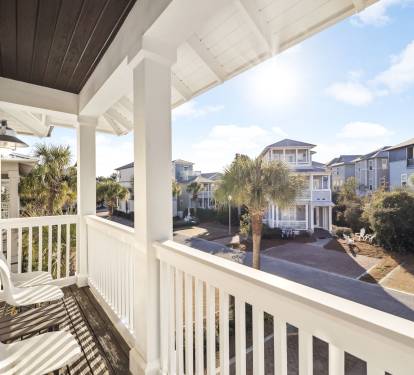 Enjoy the Private Balcony Off the Queen Guest Suite