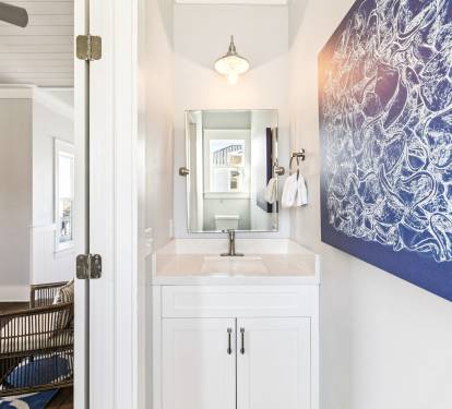 3rd Floor Powder Room - Located Off the Sitting Area