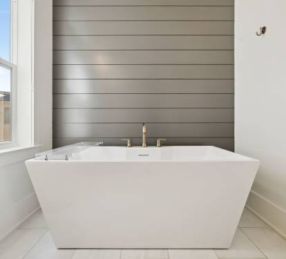 Unwind in the Oversized Soaking Tub!