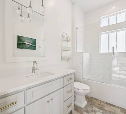3rd Floor Guest Bathroom - Single Vanity + Shower/Tub Combo