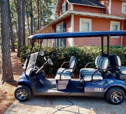 Golf Cart included! Ride over to the community pool