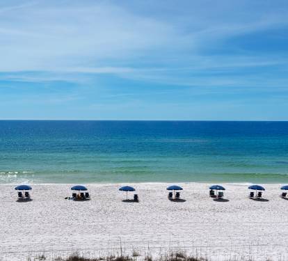 Seasonal beach service included