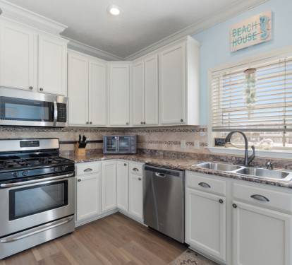 Kitchen With Gas Stove
