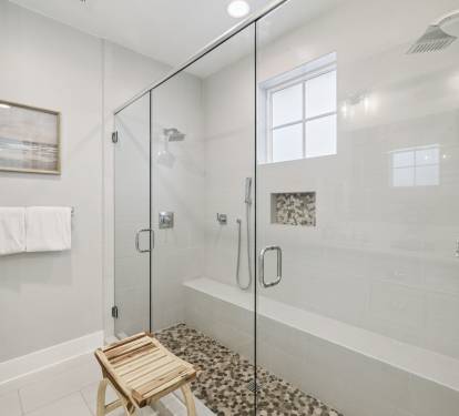 Primary King En-Suite - Oversized Walk-In Shower