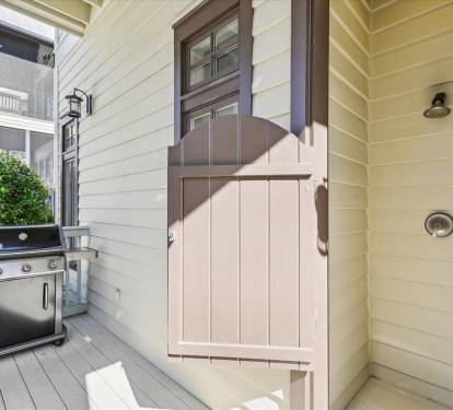 Outdoor Shower and Grill!