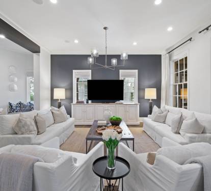 Living Room - Complete with new designer furnishings