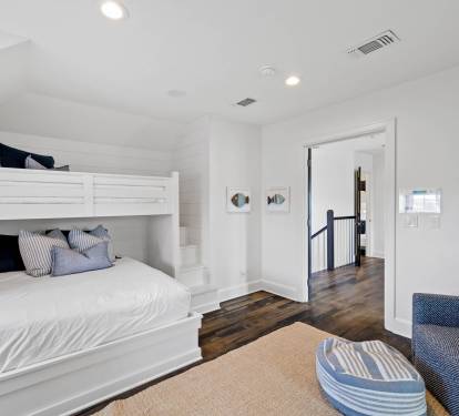 3rd Floor Bunk Room - Furnished with a Twin over Queen Bunk Bed