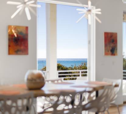 Watch the gulf sparkle from your dining table, where morning coffee and evening meals become unforgettable moments with endless blue views.