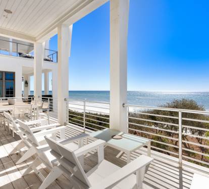 Relax on your private gulf front deck where morning coffee meets endless sea views and gentle coastal breezes.