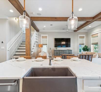Open Concept First Floor Living Spaces