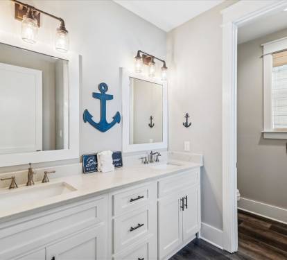 Bunk Bathroom - Dual Vanities