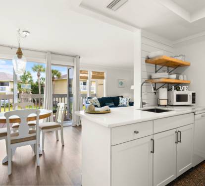 Your bright, open kitchen flows seamlessly into the dining and living areas, creating the perfect space for memorable meals together.