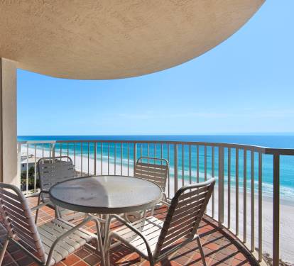 Private Balcony with Gulf View