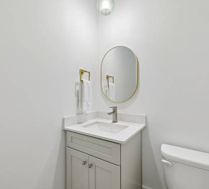 2nd Floor Powder Room - Conveniently Located off the Kitchen